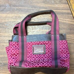 Tommy Hilfiger vintage Pink and Brown Tote Bag